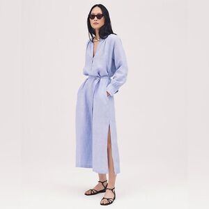 J Crew NWOT Cabana Dress in Linen French Blue Size Small | Brand New Condition